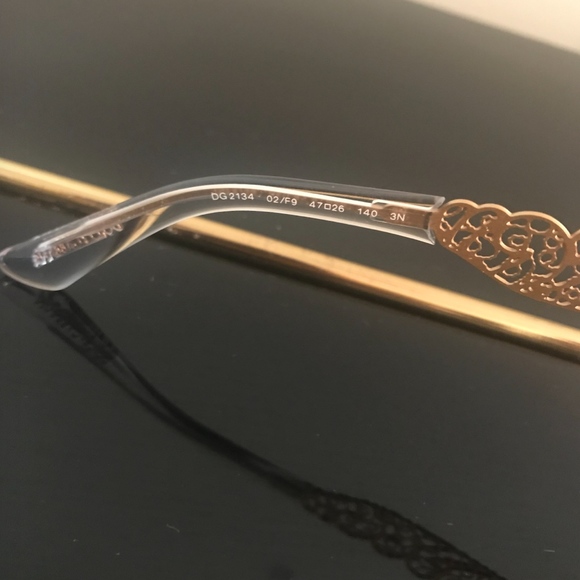 Gorgeous Gold Dolce & Gabbana Cat Eye Sunglasses main image 4
